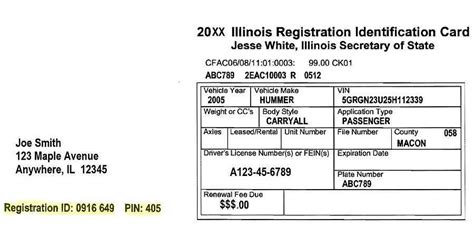 state of illinois vehicle registration